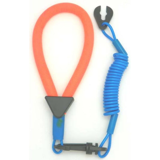 Cordon de coupe circuit poignet Yamaha - Neon Red / Light Blue